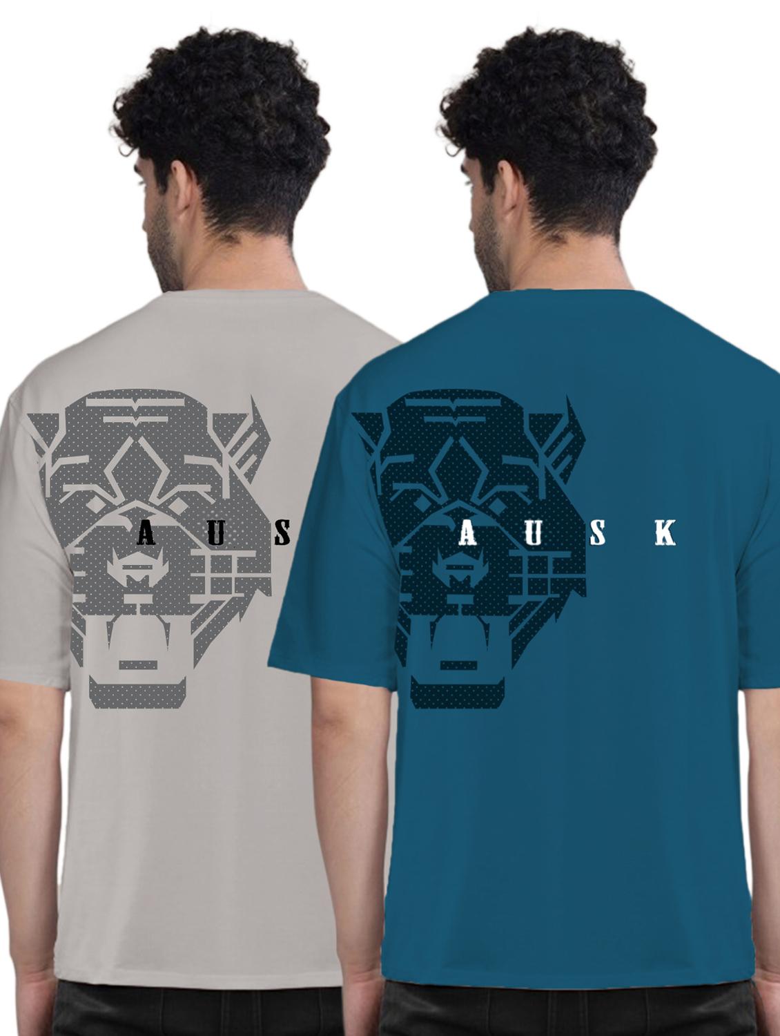 men pack of 2 front & back printed t-shirt - 21508768 - Zoom Image - 0