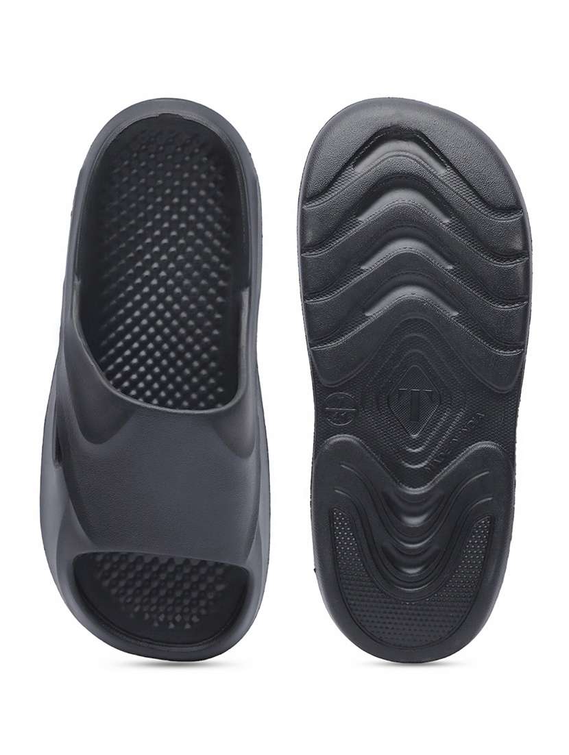 men black slip on slides - 21508819 -  Standard Image - 5