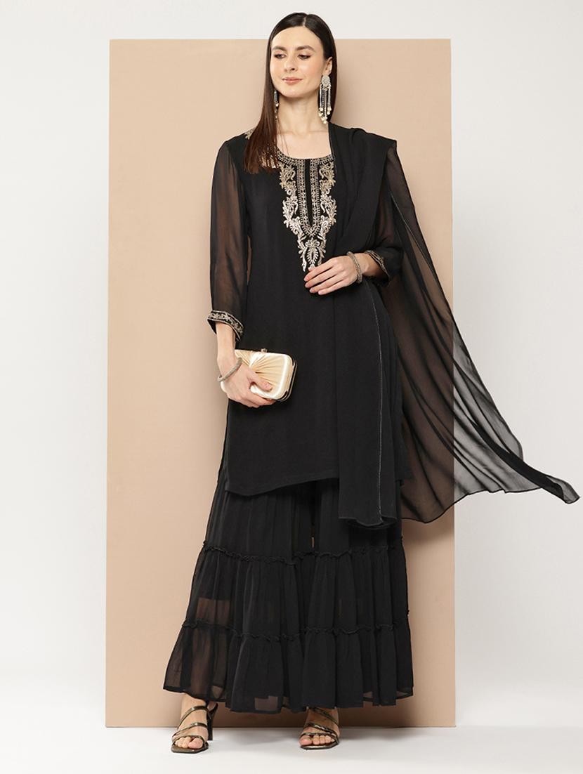 women kurta sharara set with dupatta - 21508848 - Zoom Image - 0