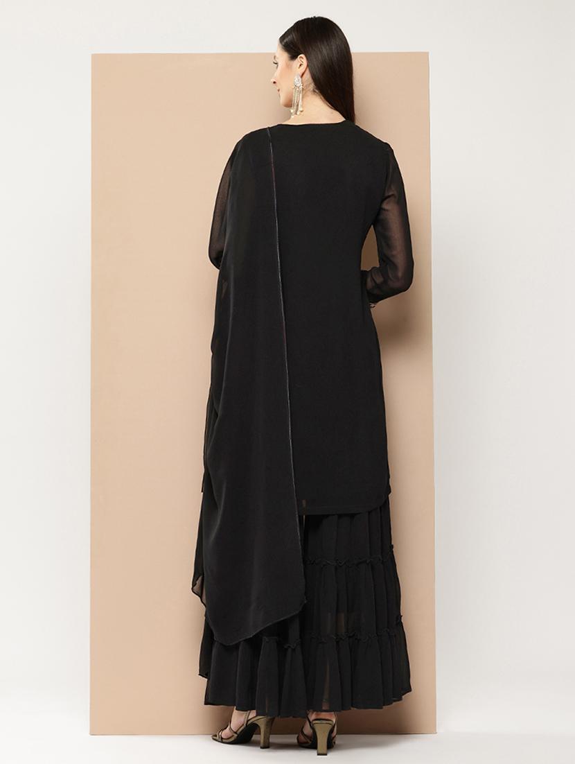 women kurta sharara set with dupatta - 21508848 - Standard Image - 3