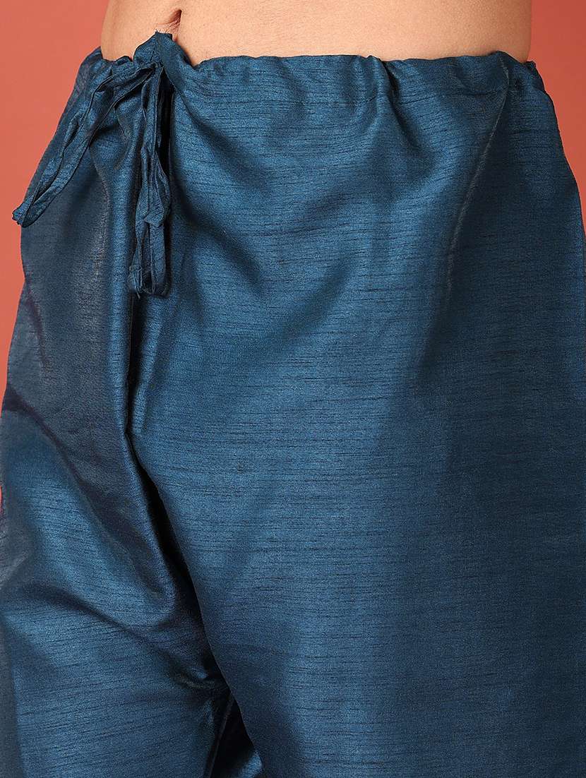 men sequin work kurta pyjama ethnic wear set - 21508979 -  Standard Image - 5