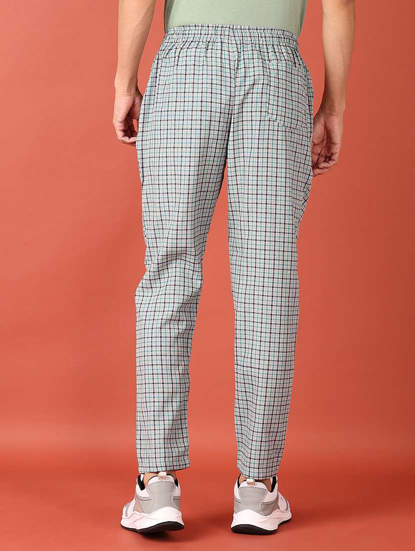 men grey checks regular fit pyjama - 21508990 -  Standard Image - 3