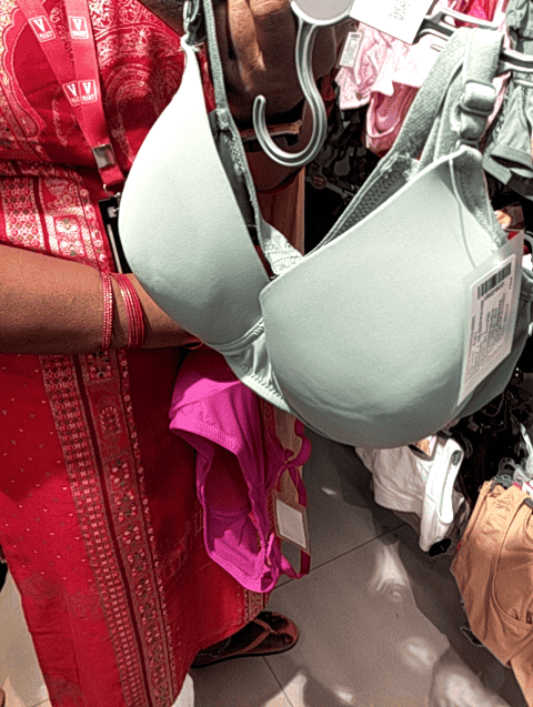 light green cotton spandex bra - 21509015 - Standard Image - 0
