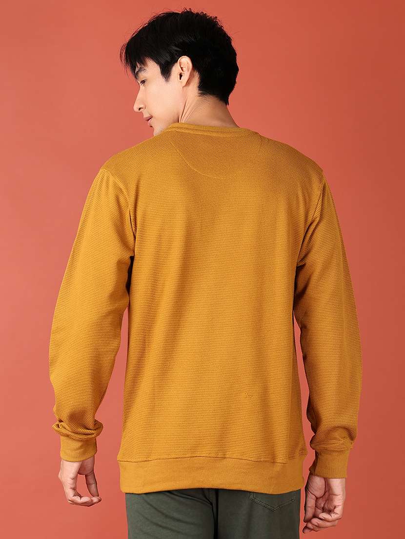 men long sleeves plain sweatshirt - 21509078 -  Standard Image - 3