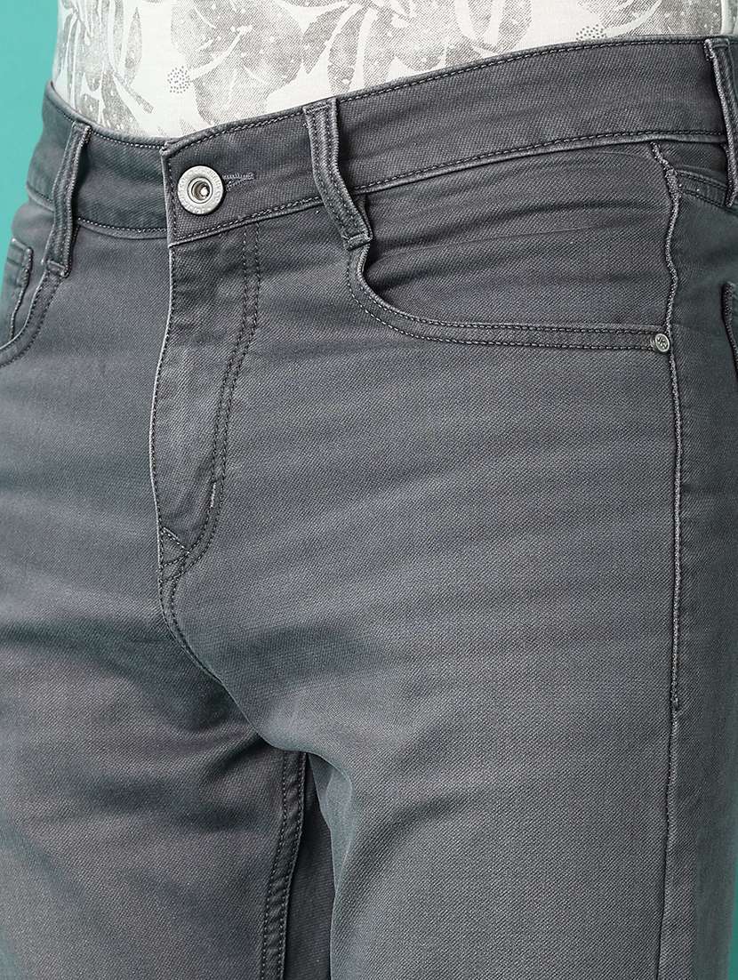 men grey plain jeans - 21509091 -  Standard Image - 5