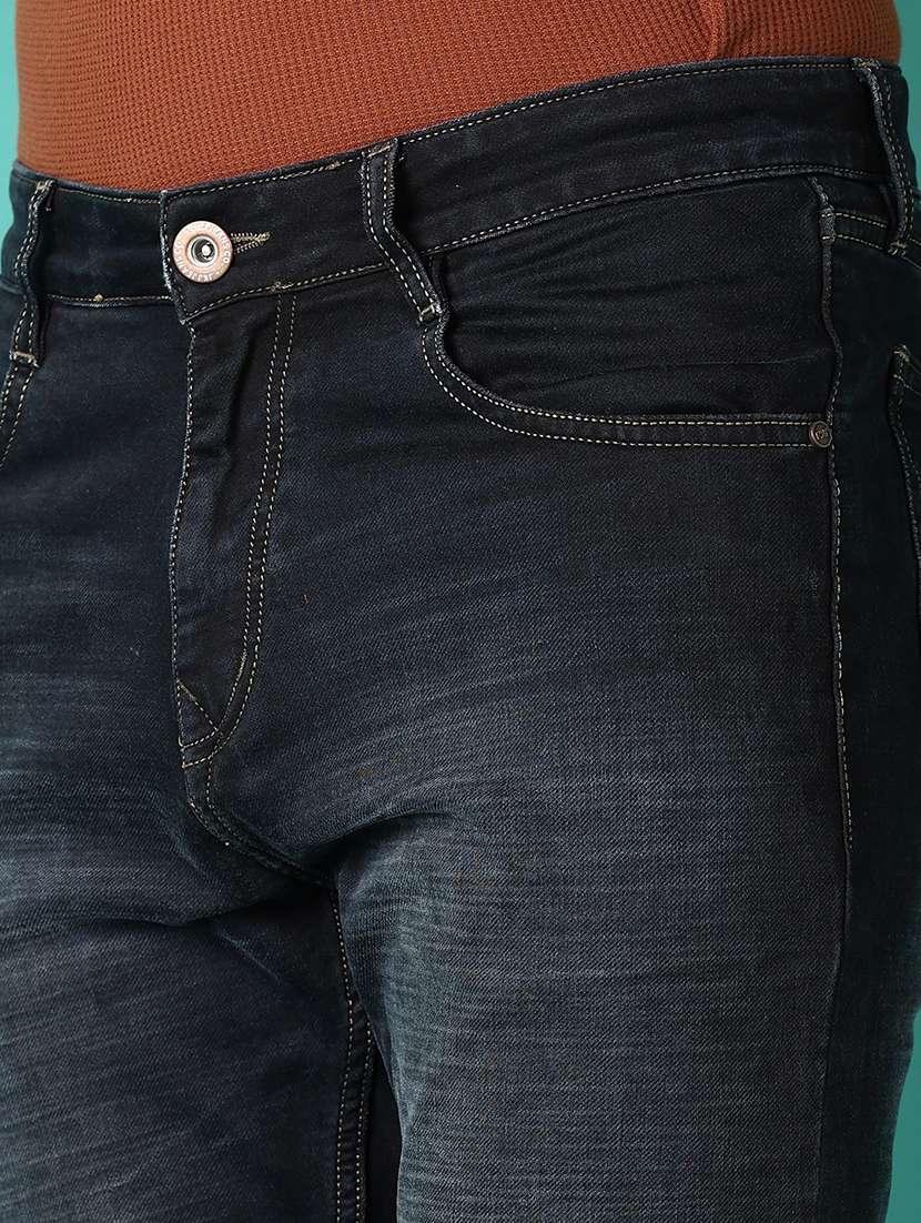 men blue plain jeans - 21509092 -  Standard Image - 5