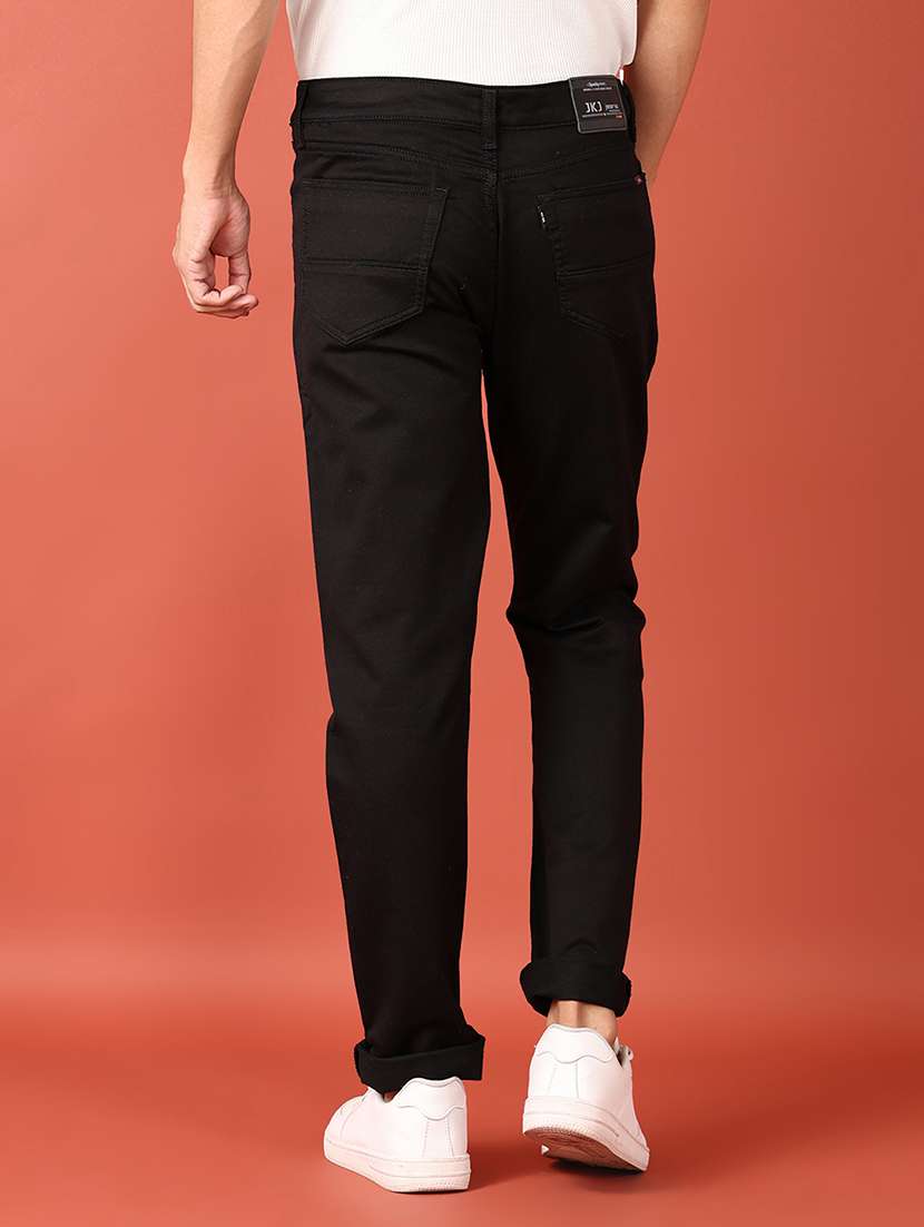 men mid rise plain jeans - 21509105 -  Standard Image - 3