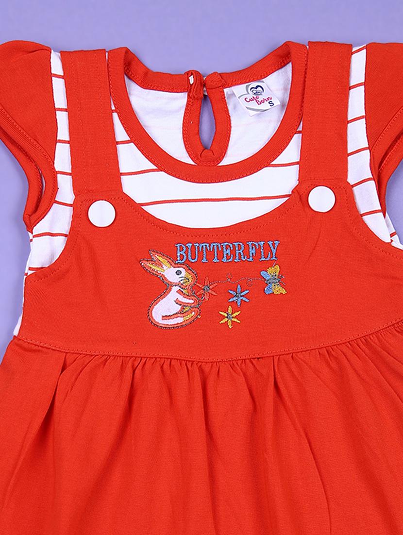 girls printed frock with bloomer set - 21509121 - Standard Image - 3