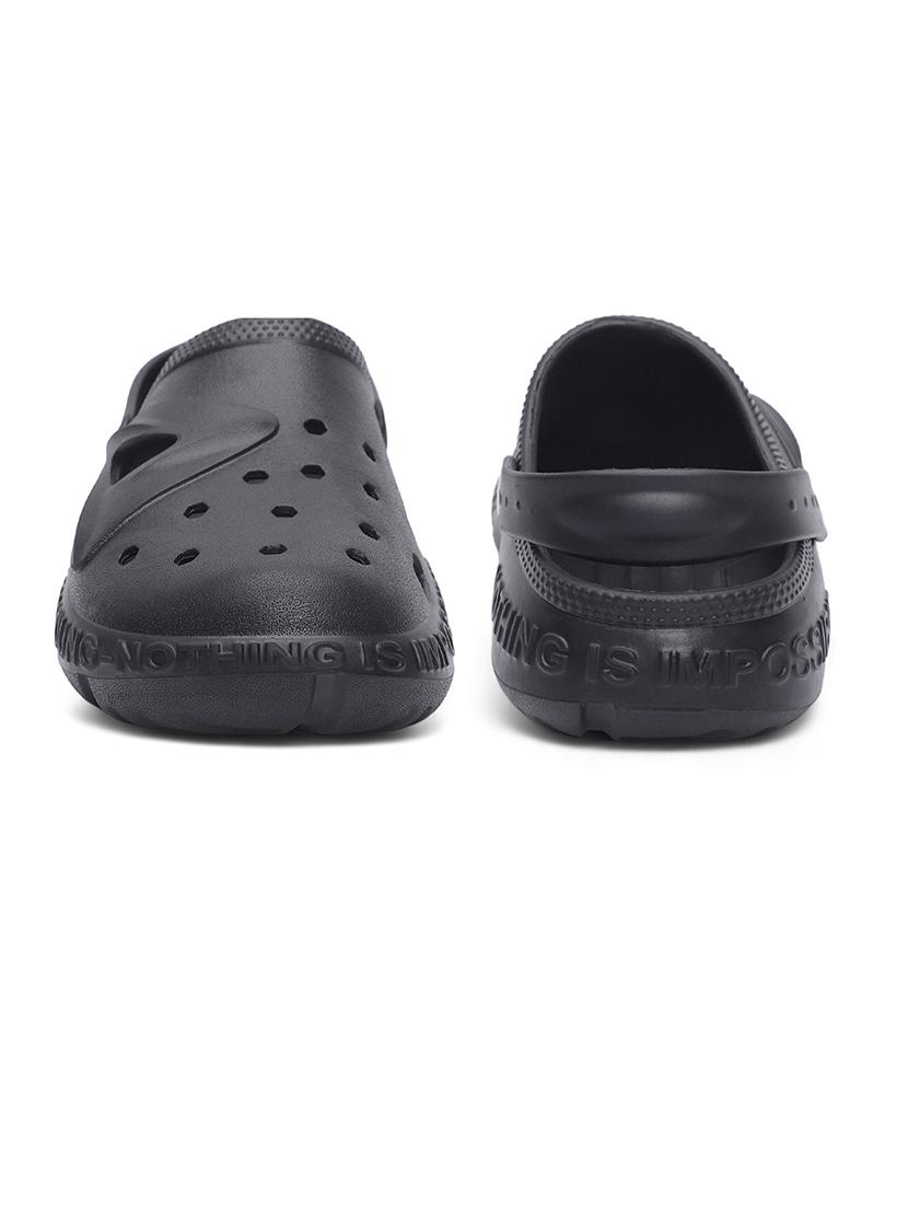 men black slip on clog - 21509408 - Standard Image - 3