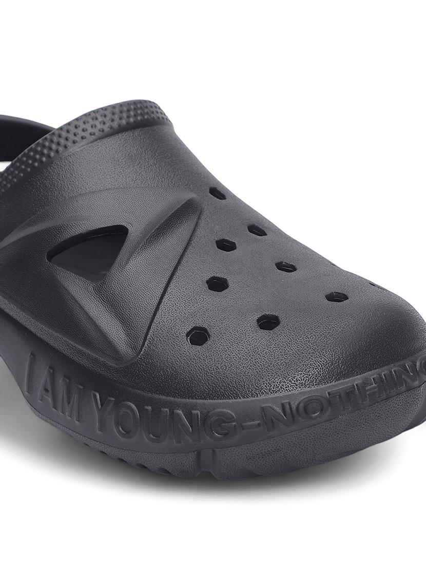 men black slip on clog - 21509408 - Standard Image - 5