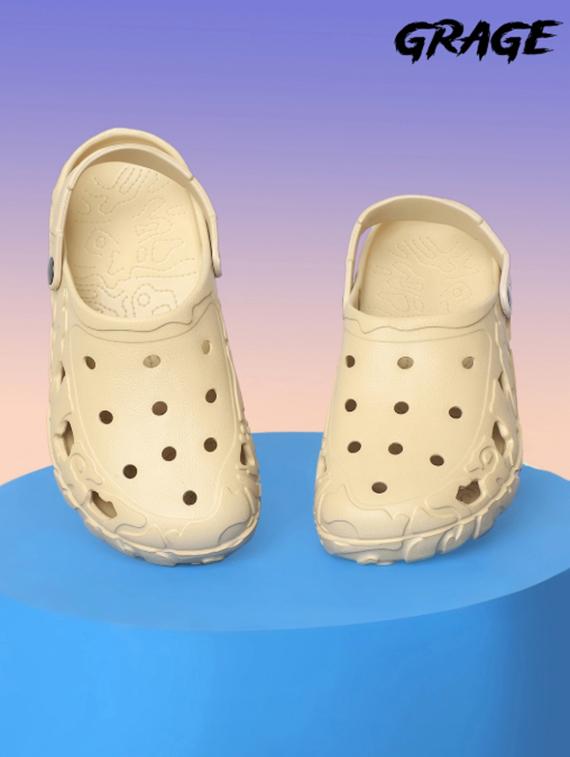 beige eva clogs
