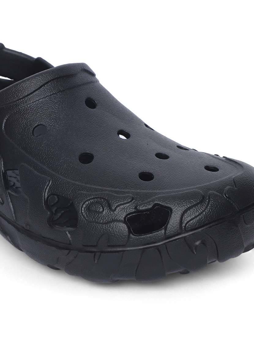 men black slip on clog - 21509414 - Standard Image - 5