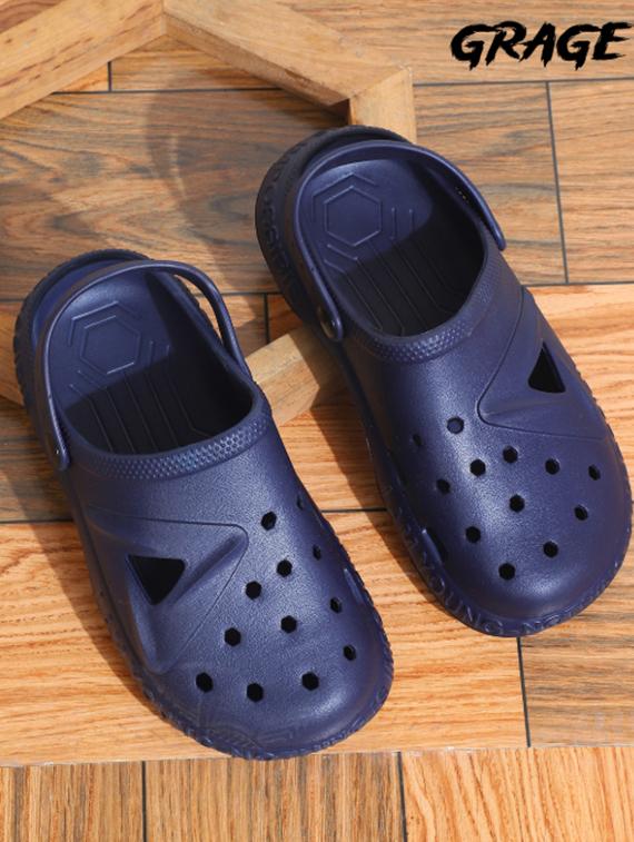 men navy slip on clog - 21509431 - Zoom Image - 0