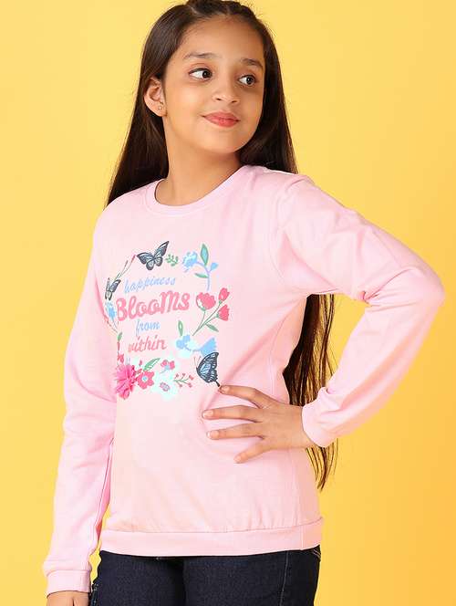 girls front print long sleeve tee - 21509470 -  Standard Image - 0