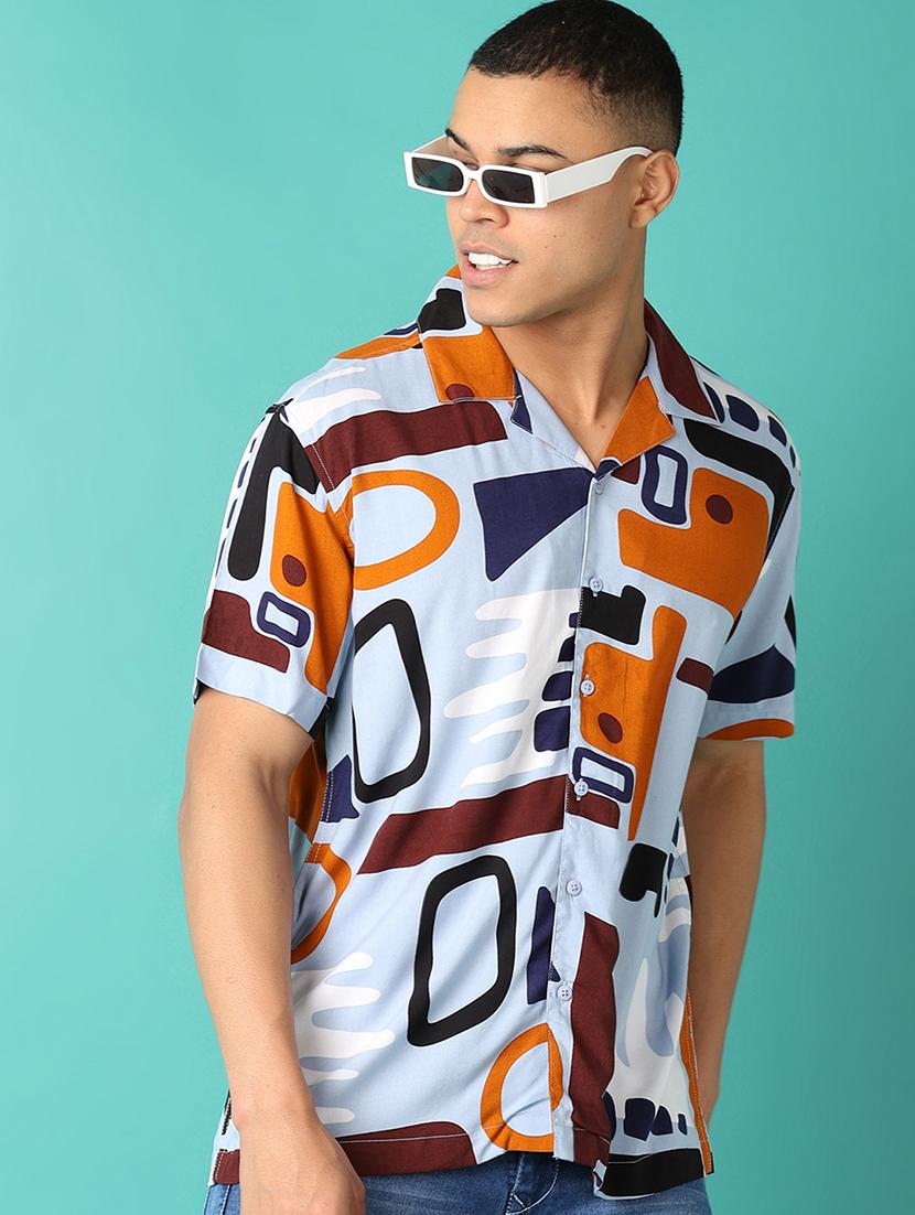 men collared printed casual shirt - 21509490 - Standard Image - 3