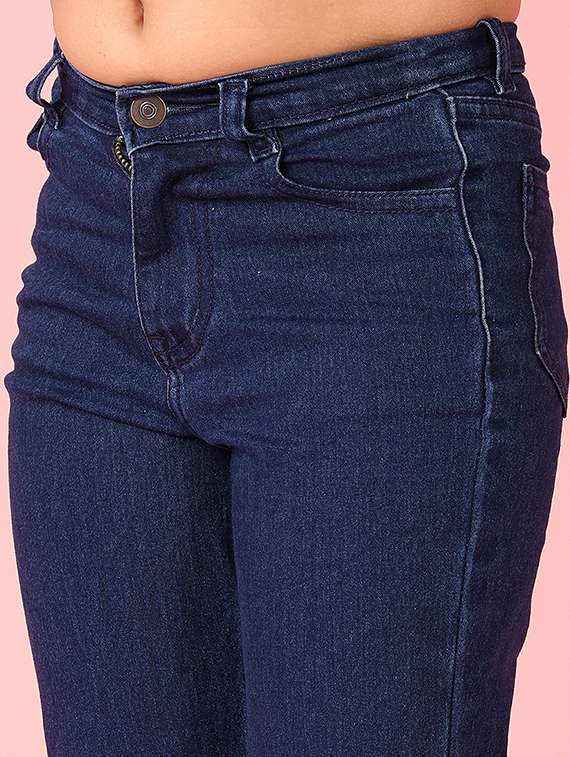 girls solid mid rise jeans - 21509545 -  Standard Image - 5