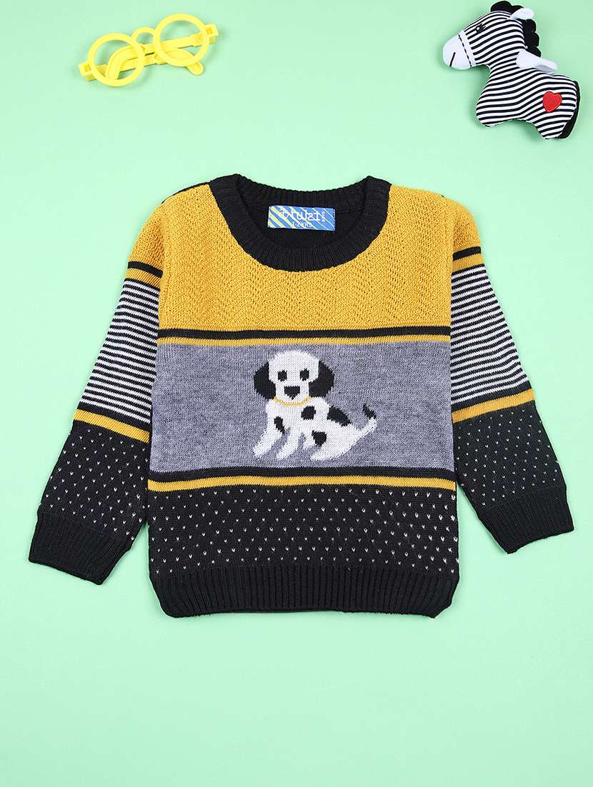 boys acrylic long sleeve sweater - 21509988 -  Zoom Image - 0