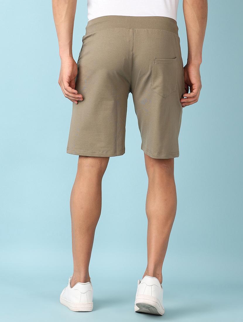 men mid rise solid shorts - 21510005 - Standard Image - 3