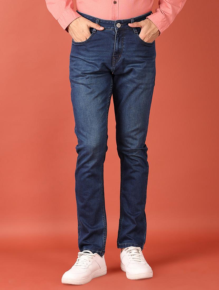 men solid mid rise slim fit jean - 21510040 - Zoom Image - 0