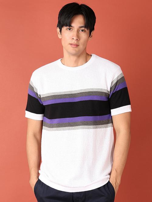men color block short sleeve t-shirt - 21510045 -  Standard Image - 0