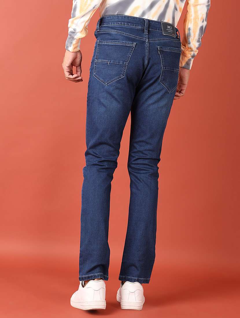 men solid mid rise slim fit jean - 21510070 -  Standard Image - 3