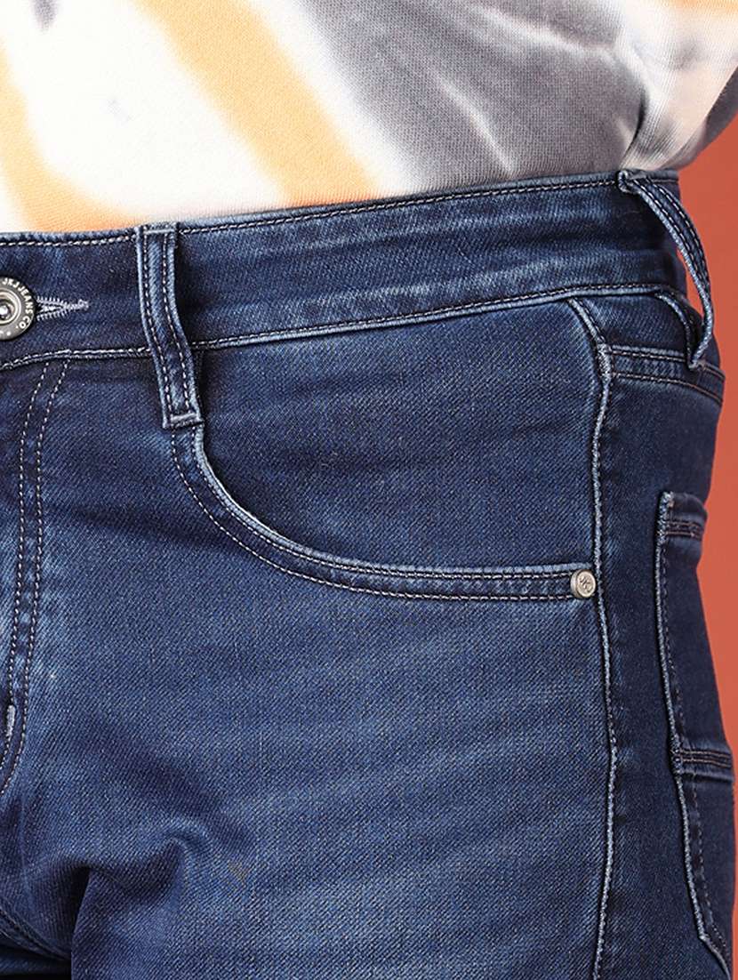 men solid mid rise slim fit jean - 21510070 -  Standard Image - 5