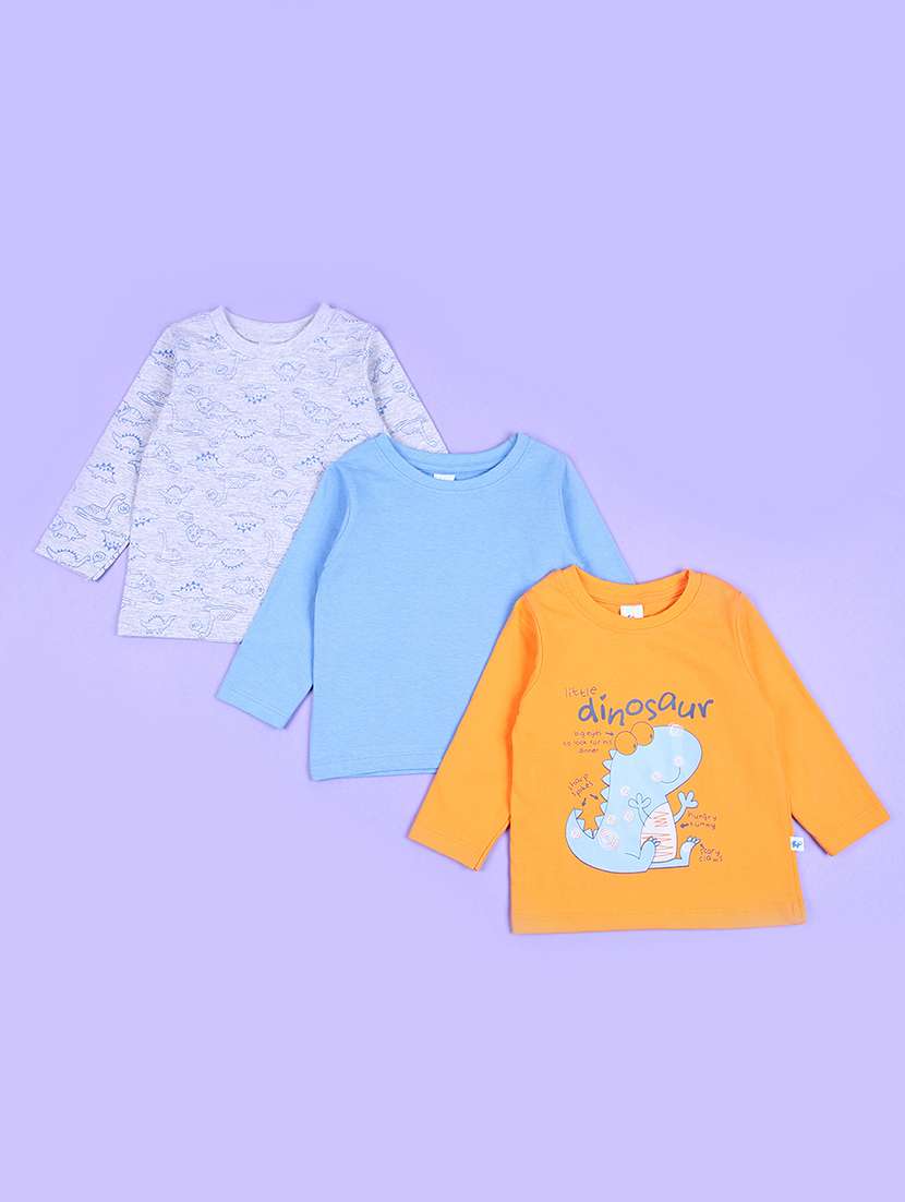 boys pack of 3 printed t-shirt