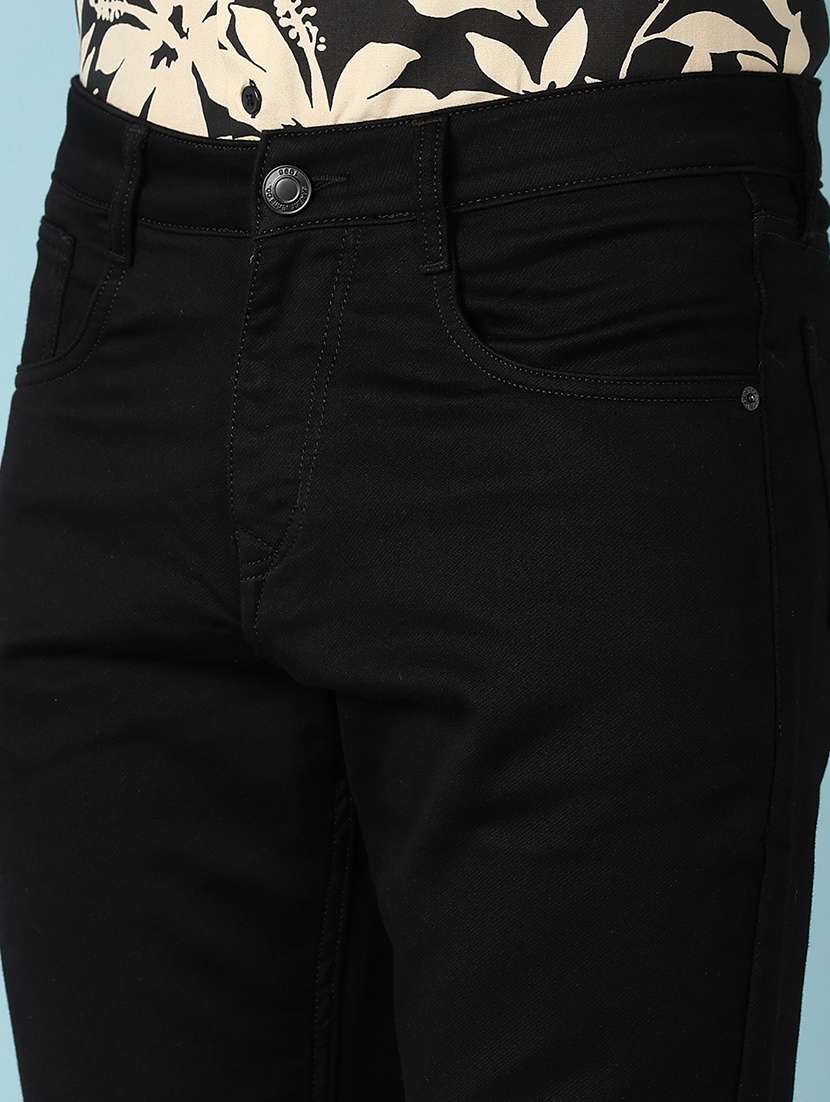 men plain mid rise denim jean - 21510088 -  Standard Image - 5