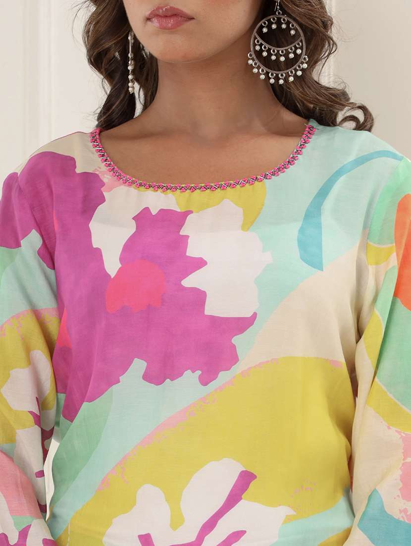 women multicolored printed co-ord set - 21510334 - Standard Image - 5