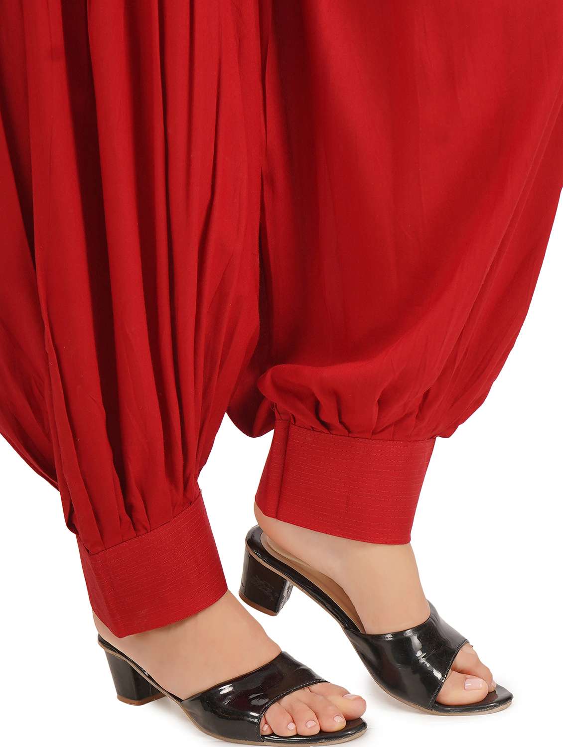  women maroon rayon harem salwar - 21510381 -  Standard Image - 3