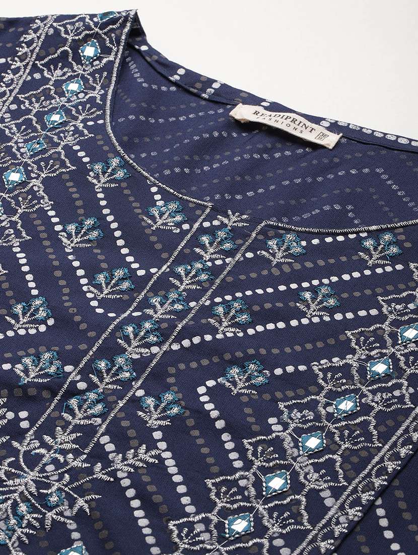 women three quarter sleeve kurta pant with dupatta set - 21510391 -  Standard Image - 5