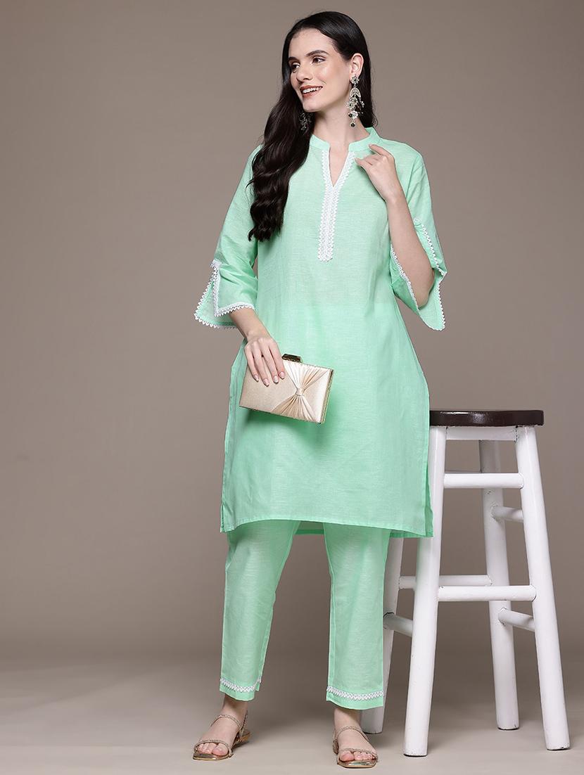women sea green co-ord set - 21510409 -  Zoom Image - 0