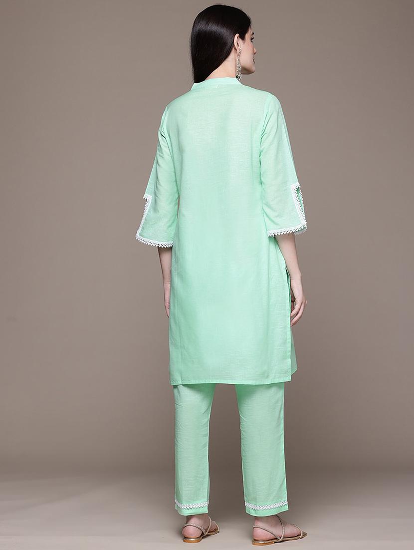 women sea green co-ord set - 21510409 - Standard Image - 3