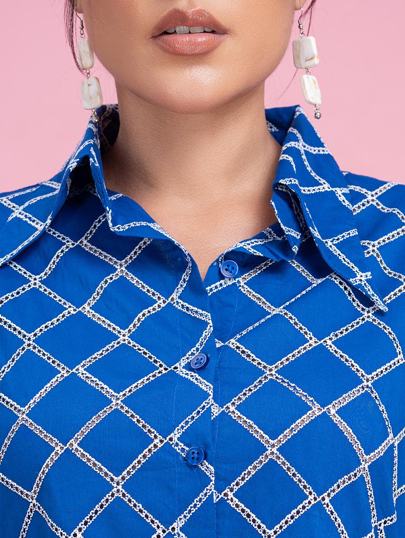 women shirt collar self-designed oversized shirt - 21510494 - Standard Image - 5