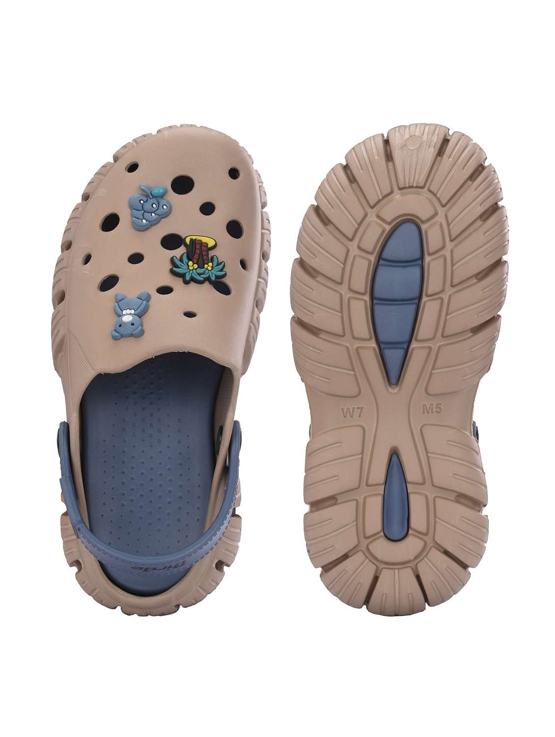 women brown clogs flip flop - 21510532 -  Standard Image - 3