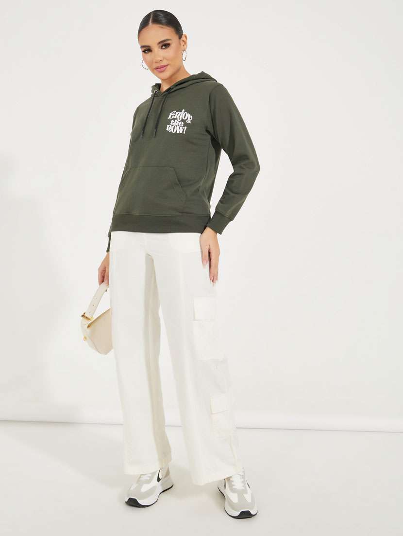 women front & back print long sleeve sweatshirt - 21510640 - Standard Image - 3