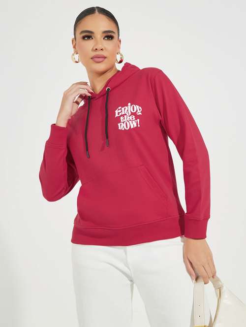 women front & back print long sleeve sweatshirt - 21510641 -  Standard Image - 0
