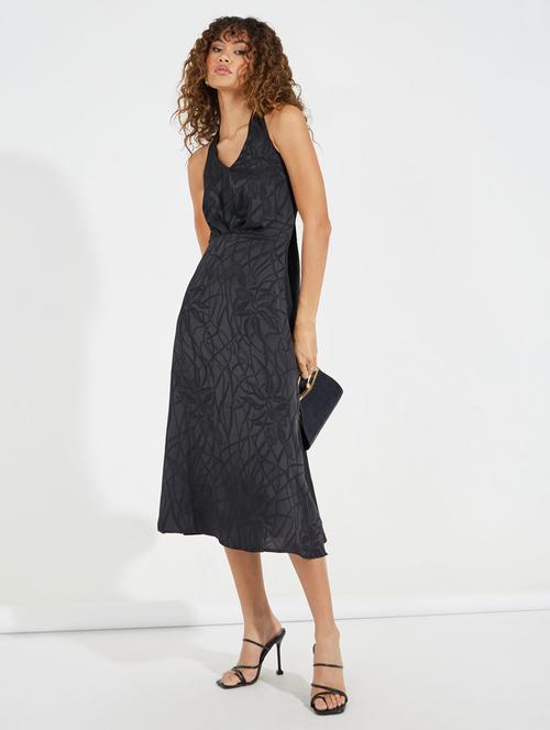 women self designed halter neck sleeveless a-line dress - 21510676 - Standard Image - 0