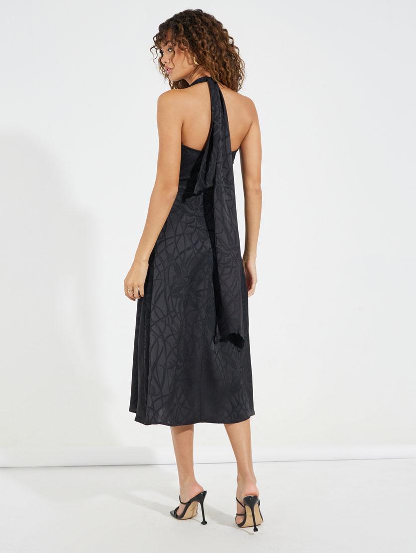 women self designed halter neck sleeveless a-line dress - 21510676 - Standard Image - 3
