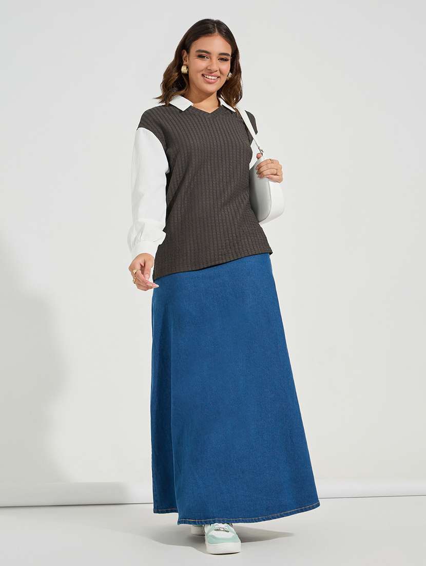 women collared self-designed oversized shirt - 21510734 - Standard Image - 3