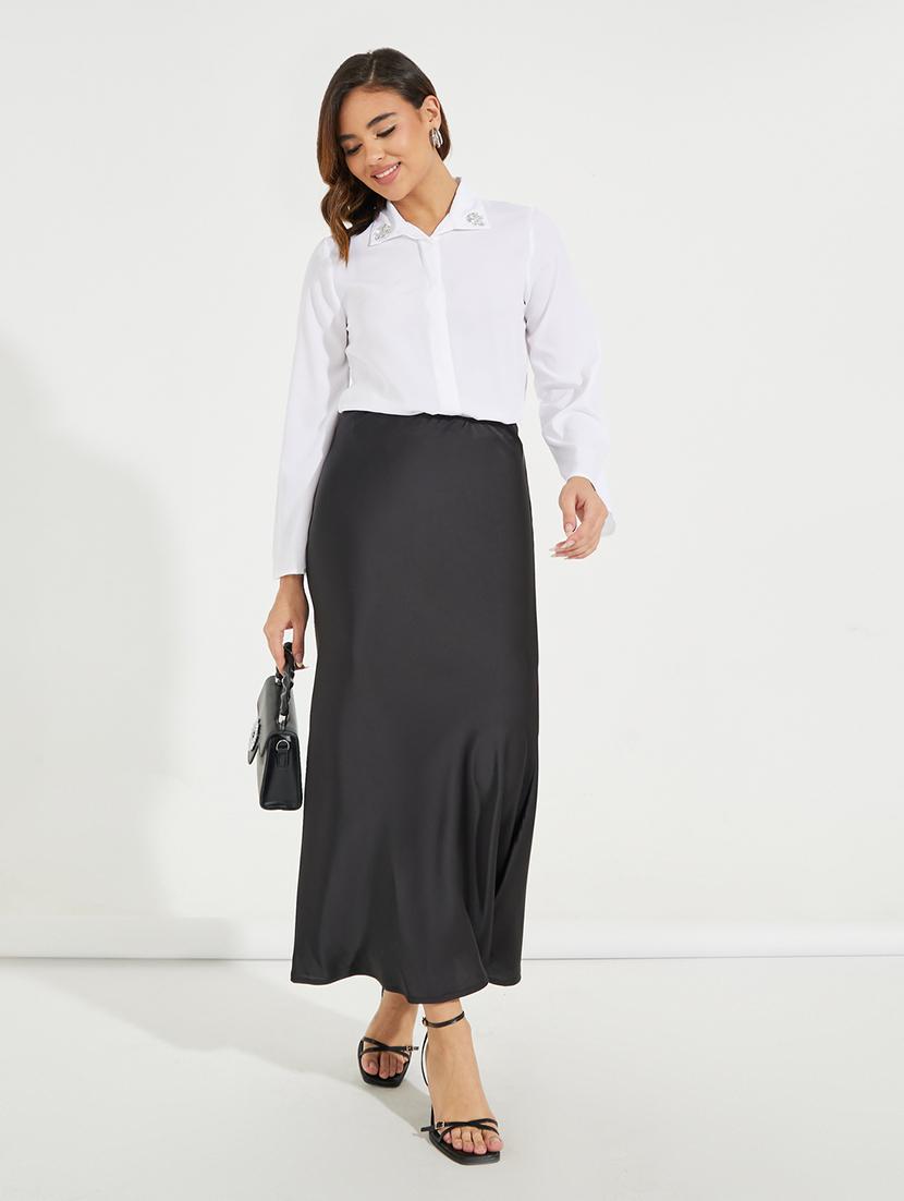 women off white solid regular shirt - 21510749 - Standard Image - 3