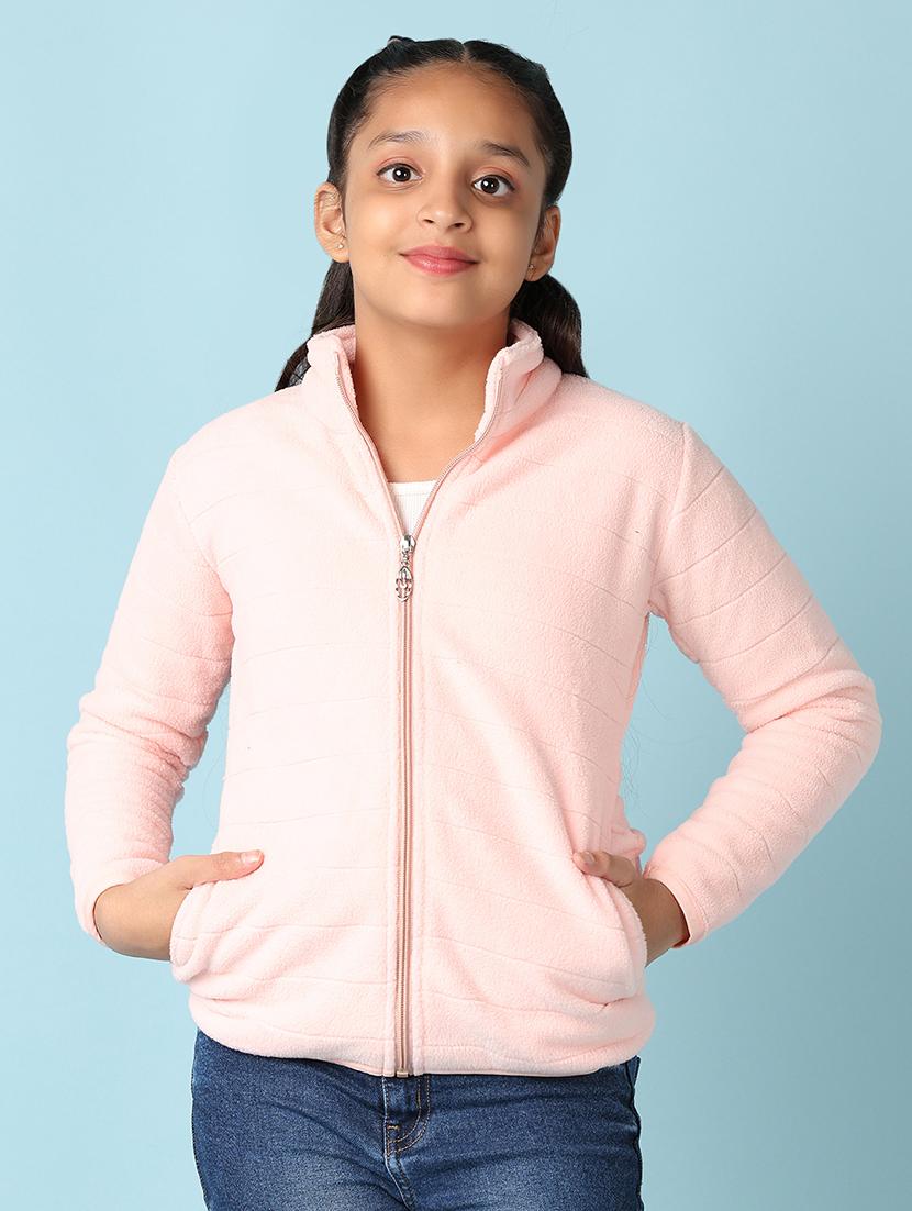 girls rosewater cotton plain sweatshirt