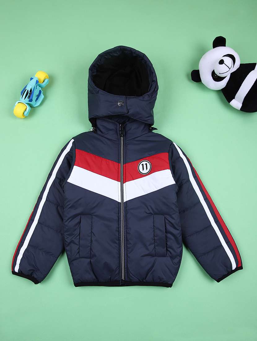 boys color block long sleeve bomber jacket - 21510812 -  Zoom Image - 0