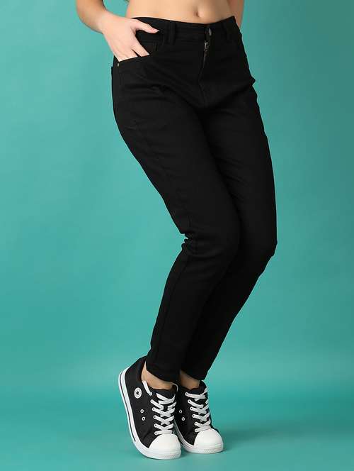 women black plain jean