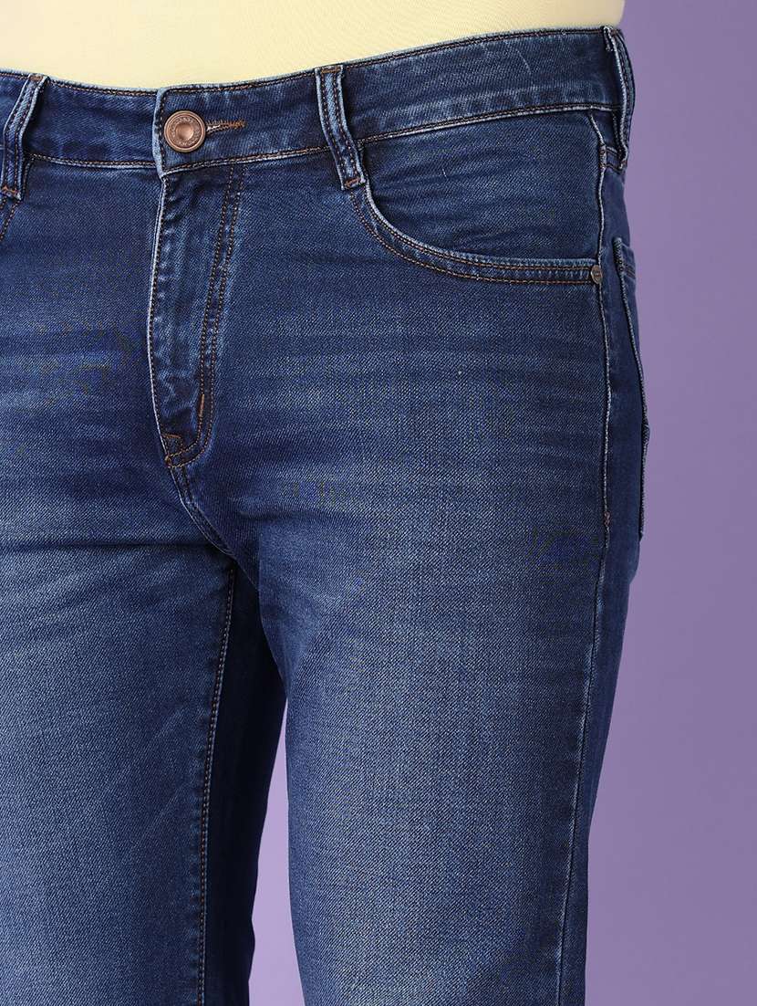 men solid mid rise slim fit jean - 21510900 -  Standard Image - 5