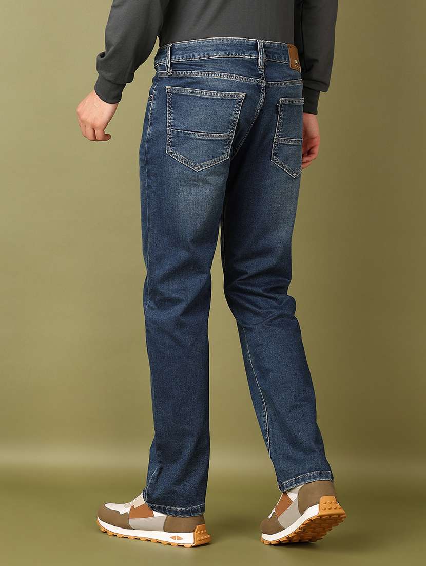 men solid mid rise straight fit jean - 21510905 -  Standard Image - 3