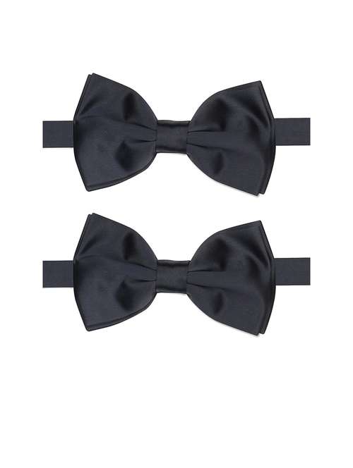 men pack of 2 plain bow ties - 21511111 - Standard Image - 0
