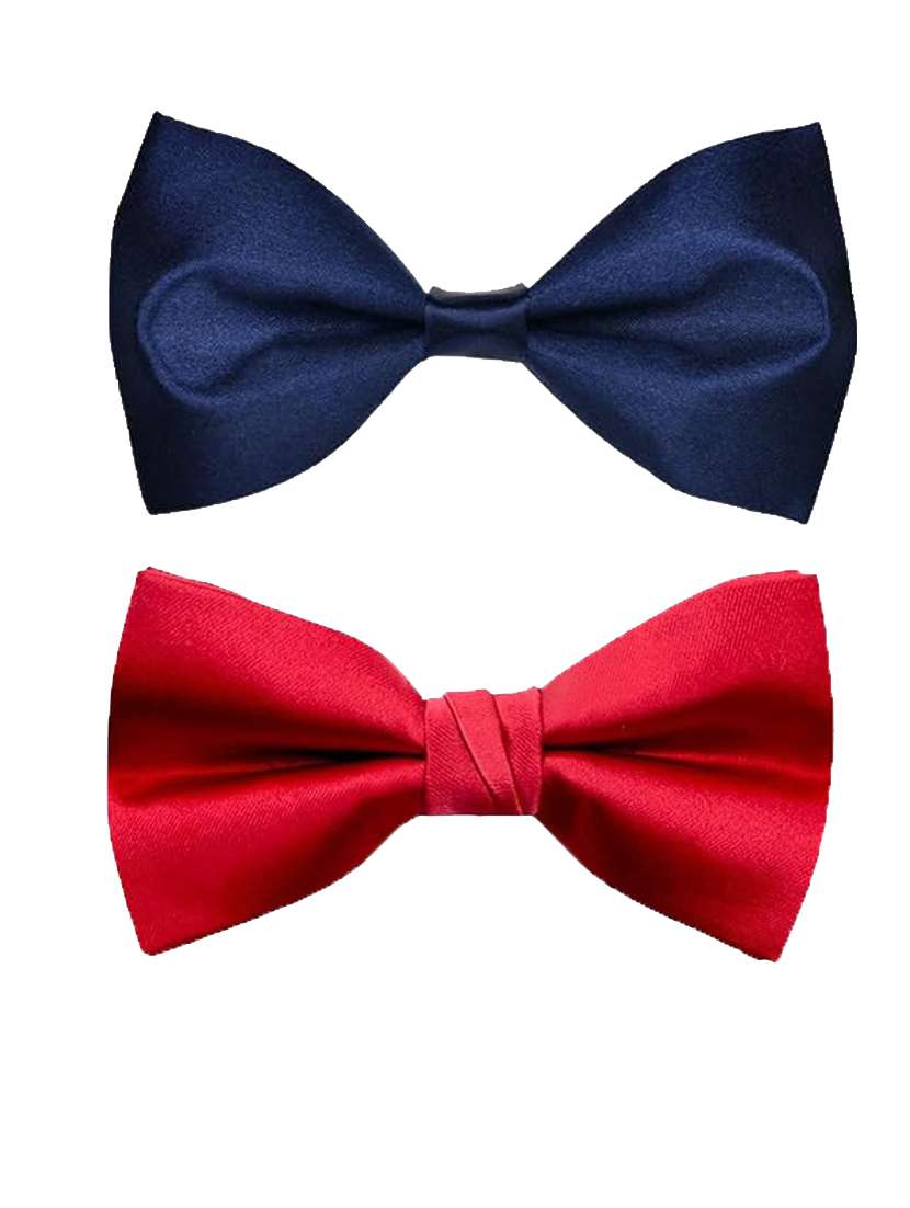 men pack of 2 plain bow ties 