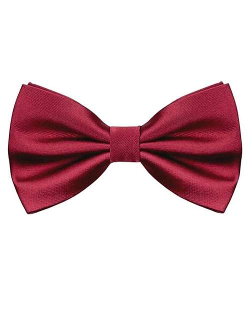 men maroon solid tie - 21511154 - Standard Image - 0