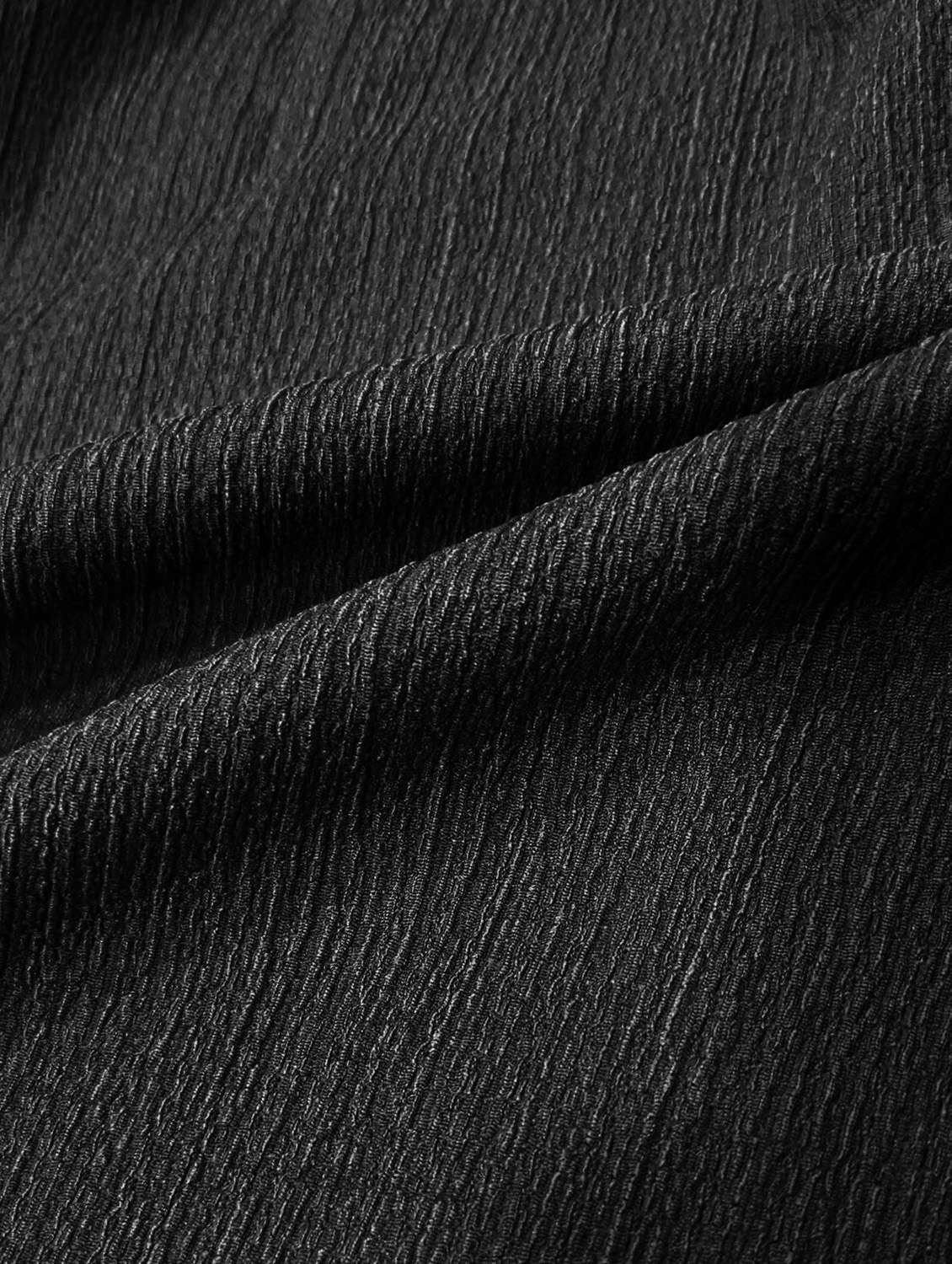 women black short sleeves solids casual shirts - 21511353 - Standard Image - 5